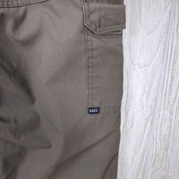 5.11 Men's TACLITE Pro Tactical Pants Green Size 38x30 Olive Green Army Green - Picture 4 of 9